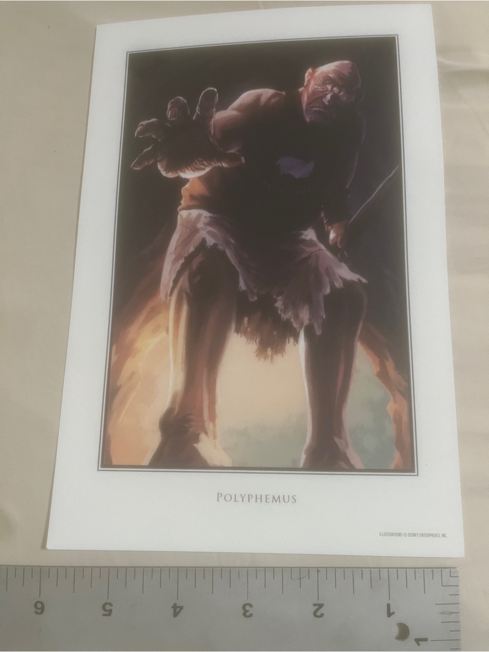 Percy Jackson POLYPHEMUS exclusive promo art print / card 2025 Disney